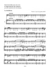 Bellini: 15 Composizioni Da Camera published by Ricordi - High Voice